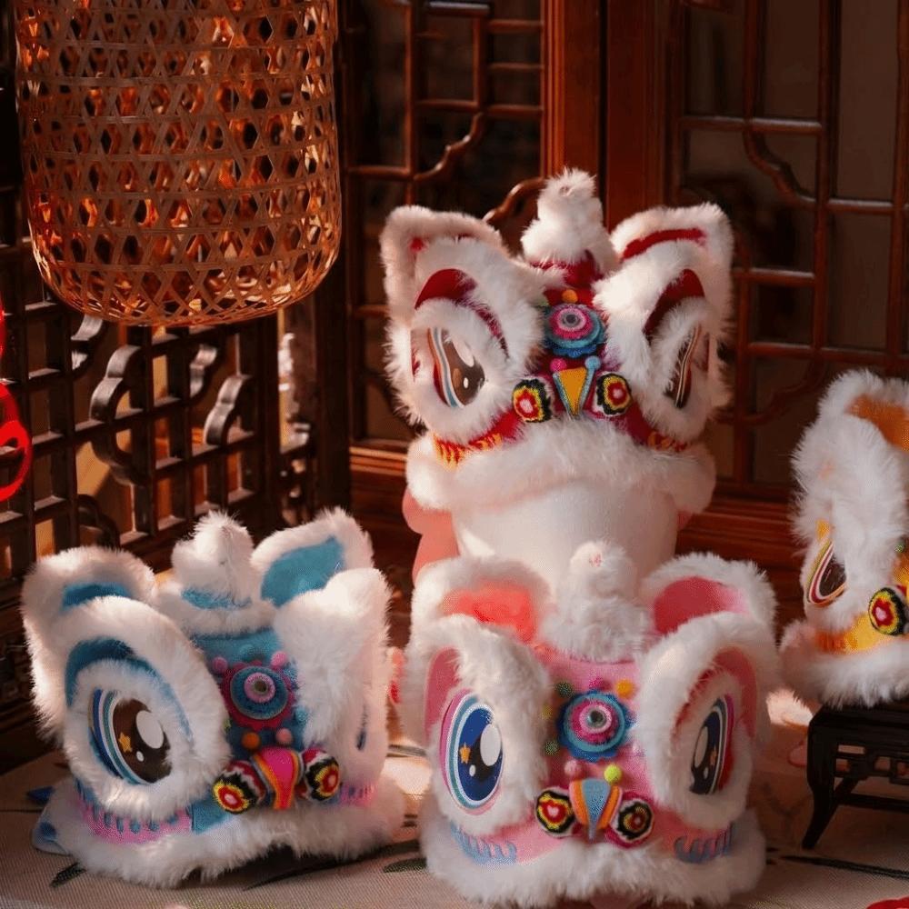 DIY Material Package Lion Dance Hat Plush Festival Hat Handmade Headwear Children's Crafts