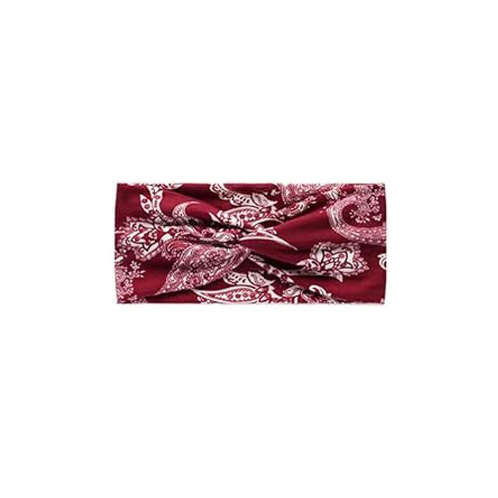Women's Sports Headband Headband European and American Yoga Cross Print Elastic Cashew Flower Headband