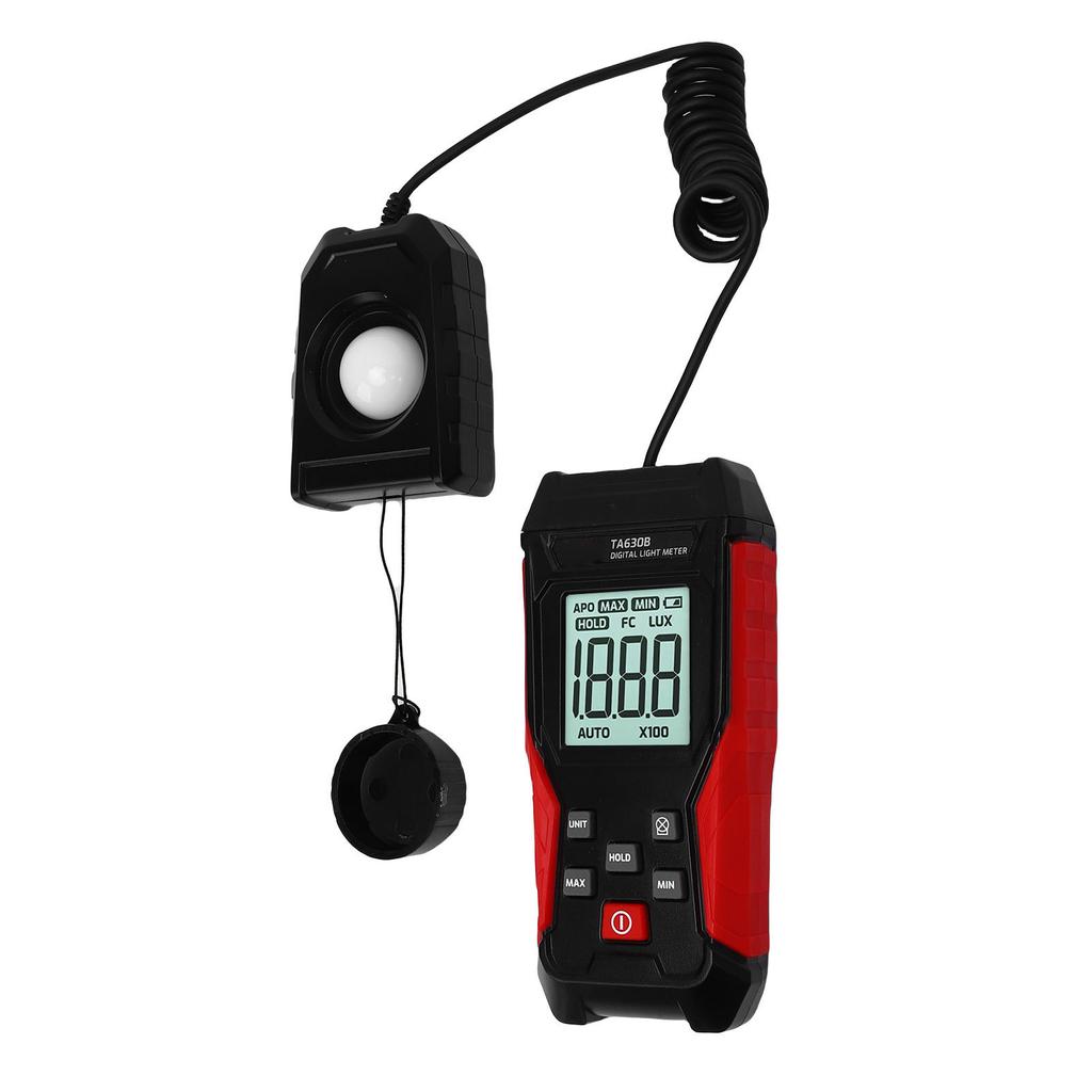 Digital Illuminance Light Meter 0.1  200000LX Measurement Range Photometer Luxmeter with LCD Display for Factory