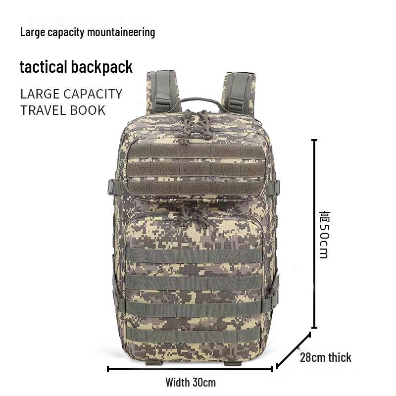 45 л Камуфляжный Тактический Спортивный Рюкзак для Альпинизма: Рюкзак штурмовой 3P большой вместимости