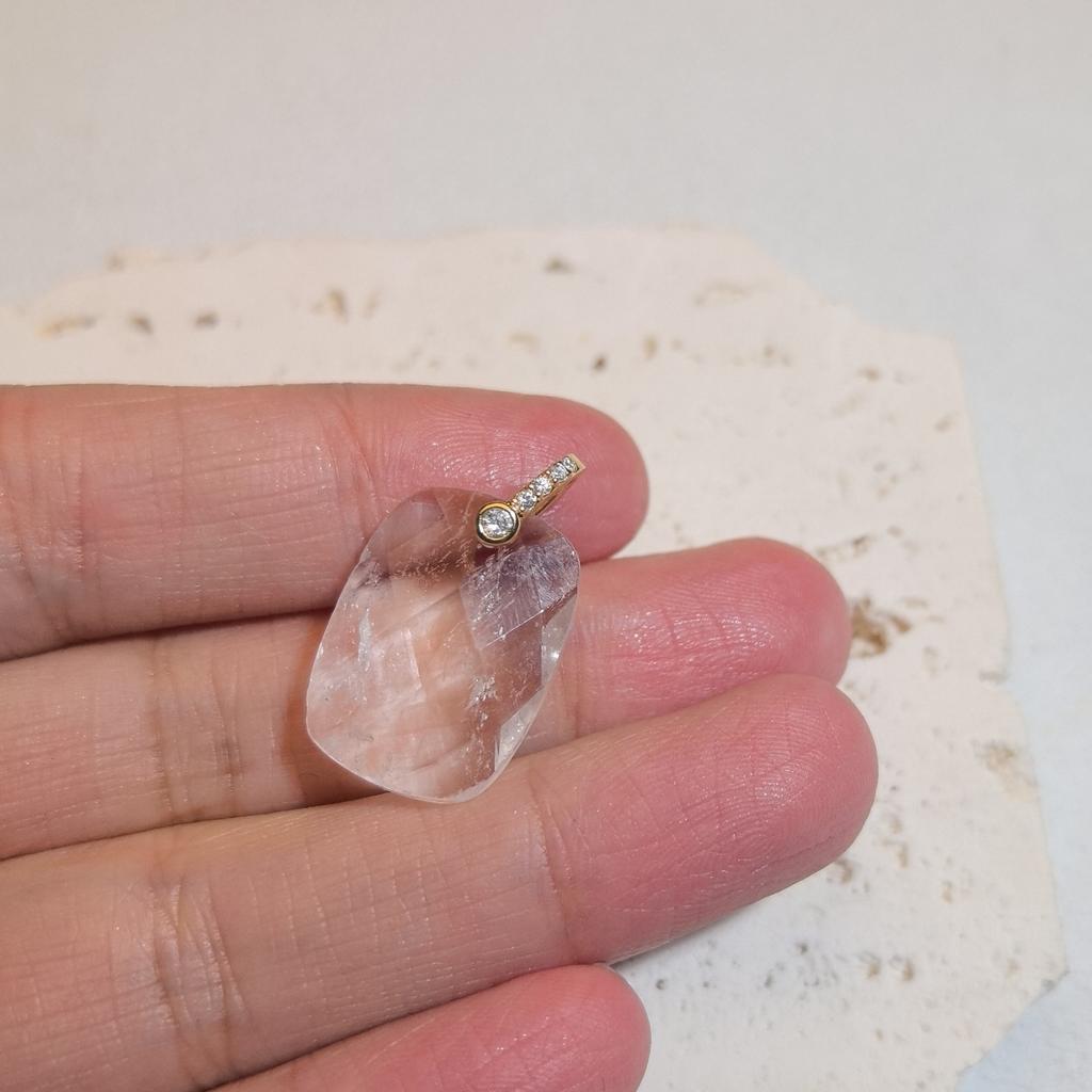 1pc Natural Stone Square Charms Pendant Amethyst Tiger Eye Crystal Pendant for Jewelry Making Earrings DIY Accessories