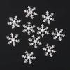 10pcs 14mm Crystal SnowFlake Buttons For Scrapbooking Craft Hair Clip Decor