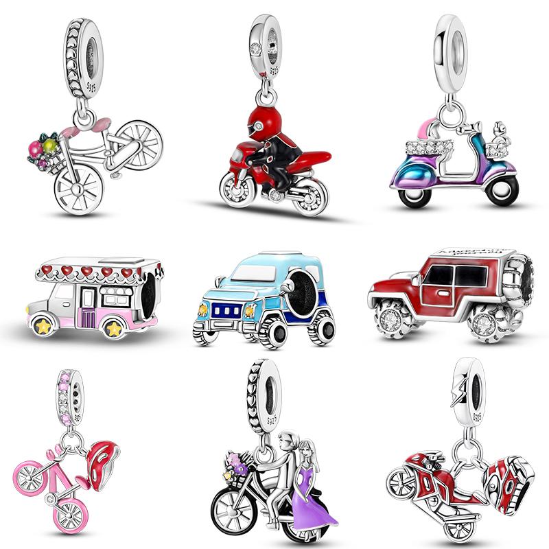 Copper Leisure Car Series Pendant Beads Suitable For 3Mm Original Bracelet Necklace Diy Birthday Exquisite Jewelry Gift