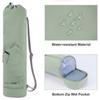 Full-Zip Canvas Exercise Yoga Mat Bag Waterproof Pilates Mat Backpack Yoga Mat Holder  Women