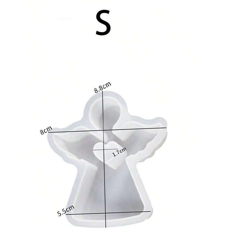 1/2 шт 3D Ангел силиконовые формы для свечей DIY геометрический ангел ручная работа ароматерапевтические свечи гипсовые смоляные формы для домашнего декора