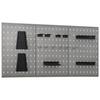 VidaXL Perforated Wall Panels 3 Pcs 40x58 Cm Steel