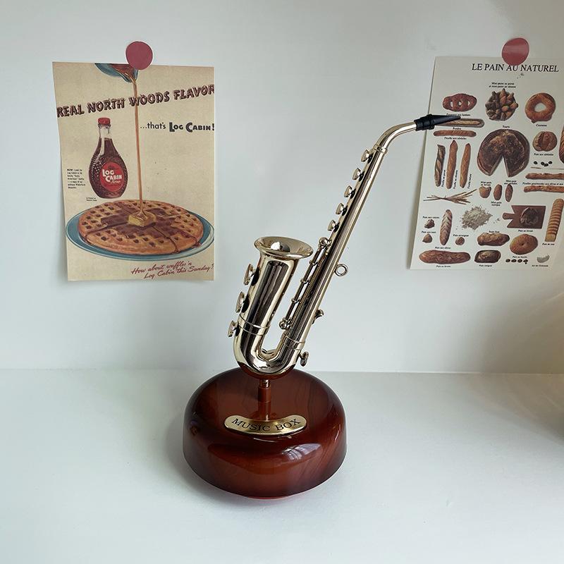 Ретро Фонограф Музыкальная Шкатулка Мини Музыкальная Шкатулка Классическое Искусство Декор Музыкальная Шкатулка Домашнее Искусство Без Батареи Декор Для Рабочего Стола Новогодние Подарки