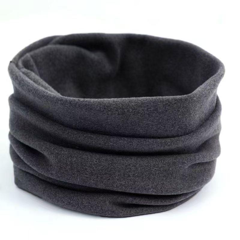 Unisex Winter Fleece-Lined Neck Protector: Thick Warm Cervical Dickey for Cycling, Double-Sided Velvet Scarf
