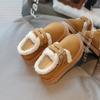 Simple Kids Winter Shoes Solid Color Trend Children's Shoe for Girl Warm Non-slip Versatile Toddlers Fashion Causal Cotton Shoes