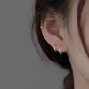 Новые серебряные серьги-кольца 925 пробы 2023 года - Женские круглые гвоздики для хряща, Летний стиль