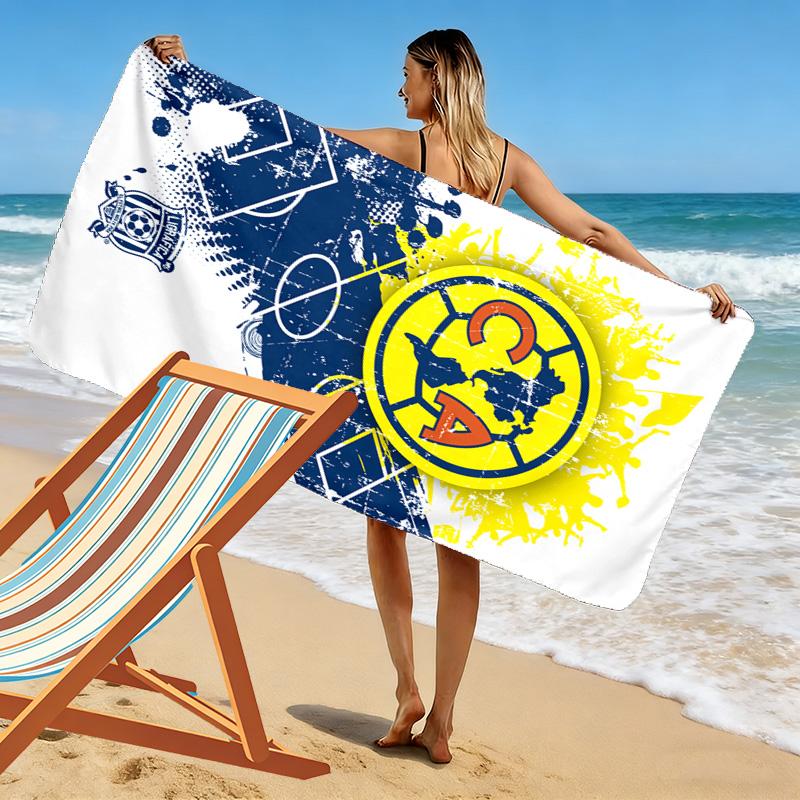 Club América Print Beach Towel, Large Soft Quick Dry Towel for Beach Camping Swimming