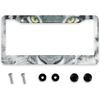 Smooffly Personalise Tennessee State Flag License Plate Frames Flag Universal Aluminum Accessories Cars Decor With 2 Holes And Screws Fits Standard