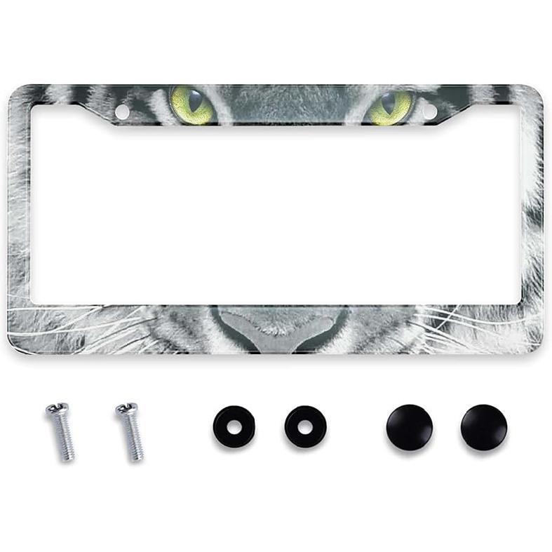Smooffly Personalise Tennessee State Flag License Plate Frames Flag Universal Aluminum Accessories Cars Decor With 2 Holes And Screws Fits Standard