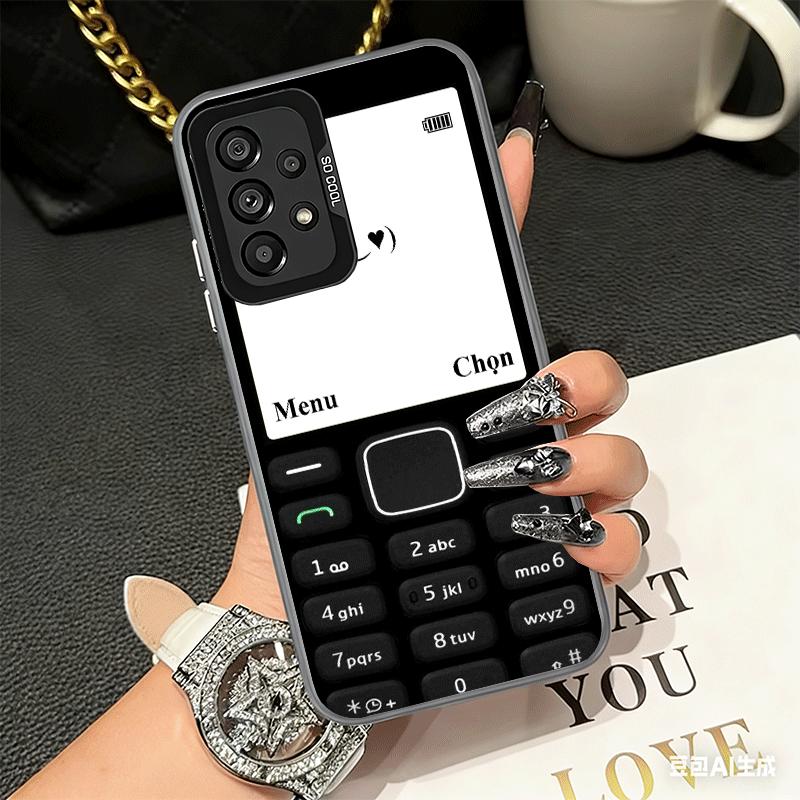 Забавный ретро-телефон противоударный чехол для Samsung A17 A16 A15 A14 A37 A57 A36 A56 A26 A35 A55 A25 A34 A54 A24 A13 A23 A33