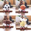 Basketball Football Sports Equipment Pp Cotton Plush Keychain Bag Decor Kids For