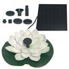 Lotus Shape Waterfall Fountain Life Up To 20000 Hours Solar Powered Fountain Pump Water Lily Ornaments for Patio Pond and Pool