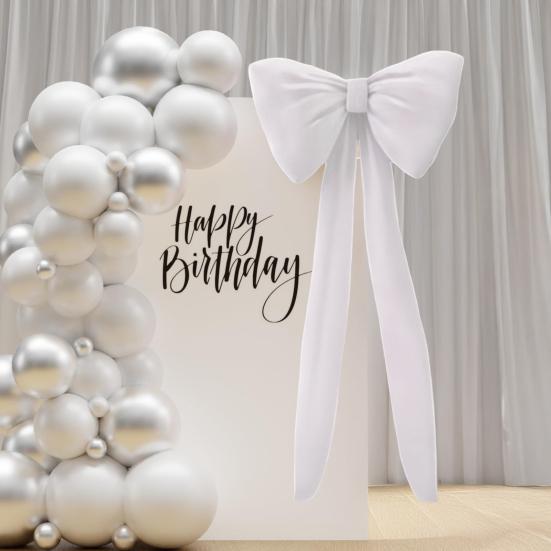 Yousheng 2 шт. Украшение в виде банта, фон для комнаты в тематике банта, декор для свадьбы, вечеринки по случаю дня рождения, помолвки, девичника, детского праздника, украшение для двери, стены