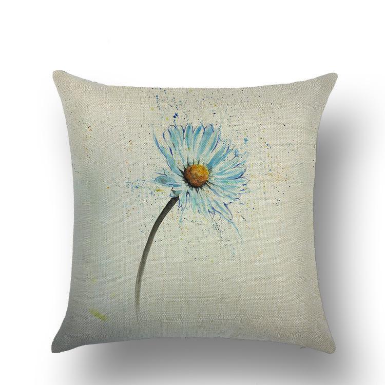 Одуванчик Лен Хлопок Лен Наволочка Диван Офис Автомобильная Наволочка Премиум Прочное Качество Полезная Практичная