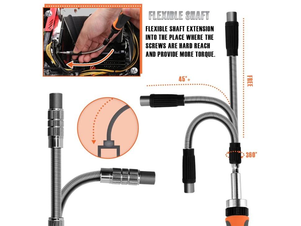 Набор отверток с храповым механизмом 68 в 1 с вращающейся рукояткой-трещоткой, магнитный набор головок для сверл Torx Phillips, ручной ремонтный инструмент