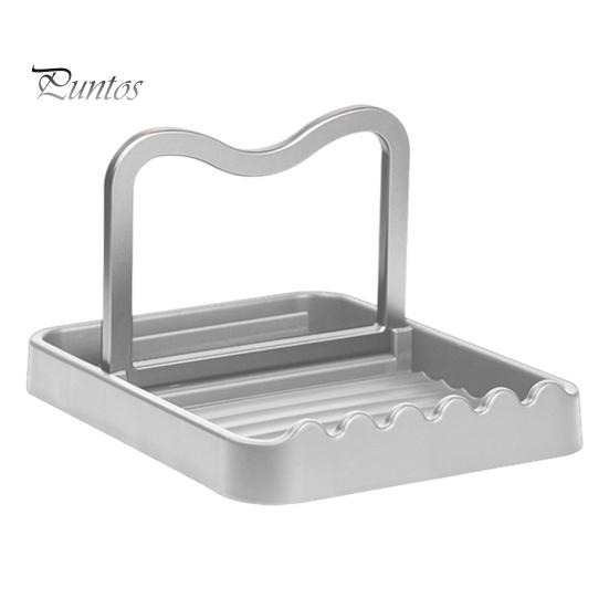 Держатель для крышки кастрюли Стойка для посуды Нескользящая конструкция Легко чистить Складная подставка для крышки кастрюли