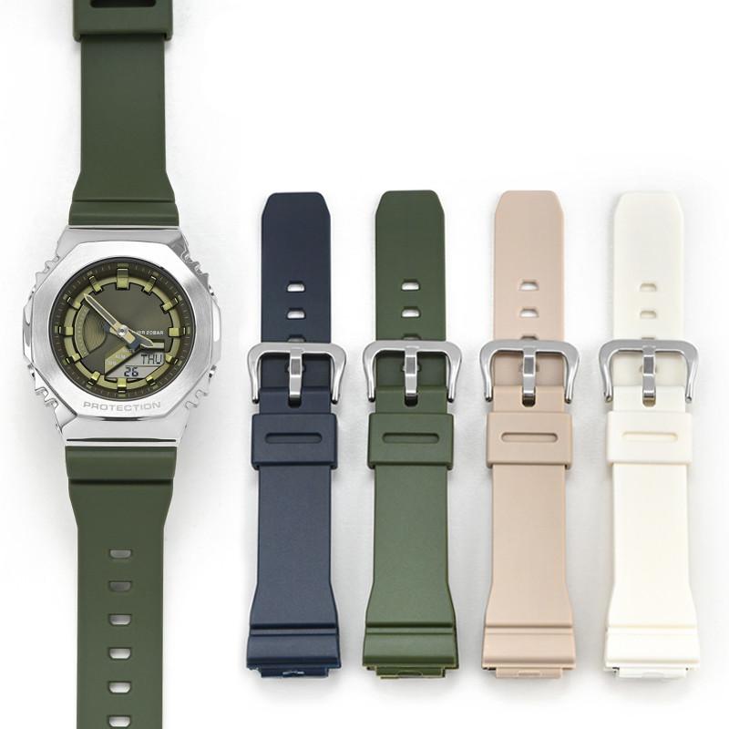 Для Casio G-Shock GM-S2100 Спортивный водонепроницаемый ремешок для часов Ремешок для часов из каучуковой смолы, браслет 16 мм