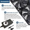 120mm USB Powered PC Router Fans With Speed Controller High Airflow Cooling Fan For Router Modem Receiver, Farm Cooling Fan