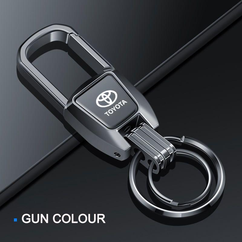 AVN1 3D Metal Car Keychain Ring Auto Keychain For Toyota Corolla Yaris Rav4 Camry Avensis Auris C-hr 86 Prius Corolla Accessories