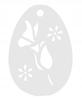 3. Openwork Pendant Egg Spring TULIP Butterfly Window Decoration White