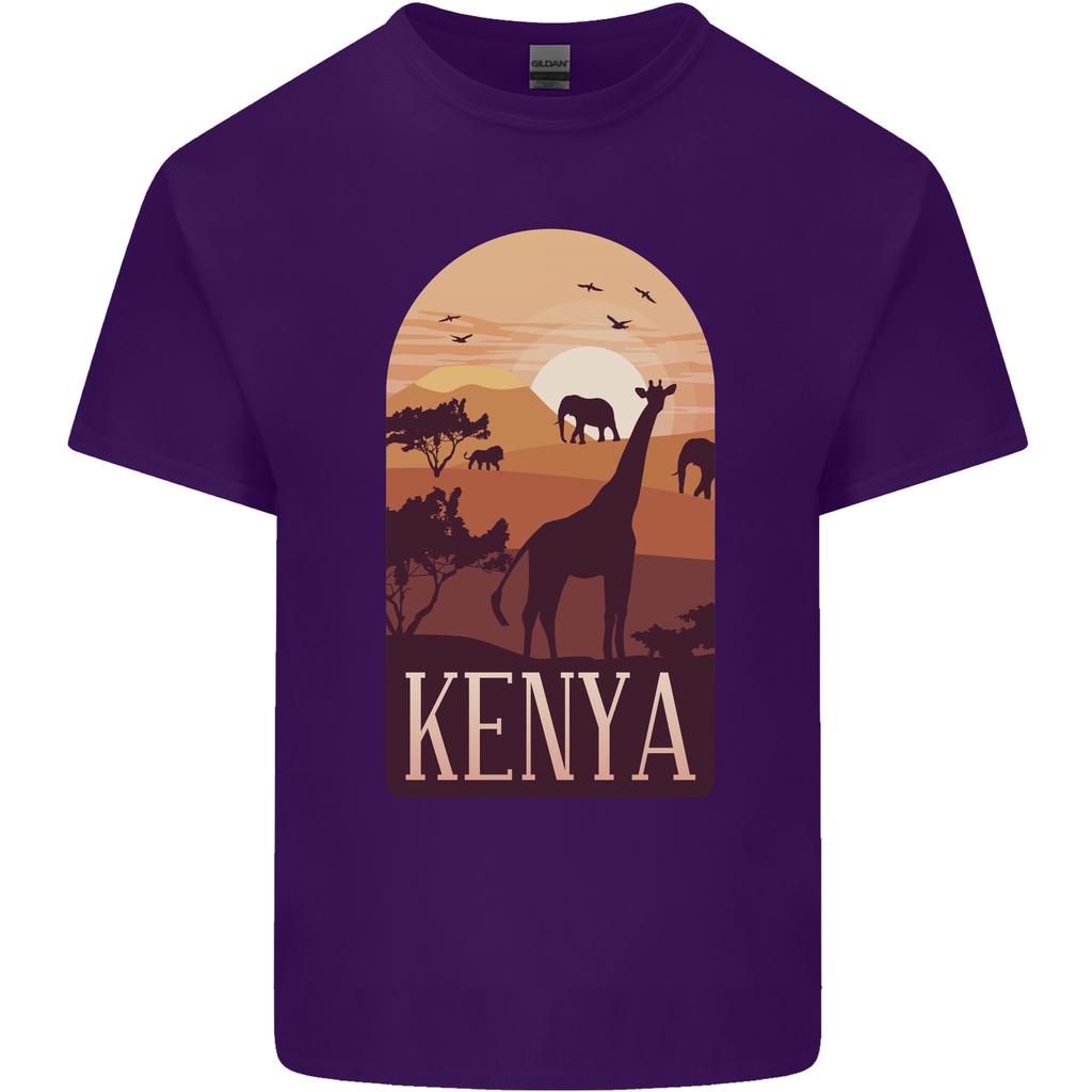 Kenya Safari Souvenir Unisexs Light Cotton Tshirt
