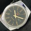 USED VINTAGE SEIKO 5 AUTOMATIC 6309A JAPAN MENS DAY/DATE BLACK WATCH A316812-2 SKU608i-a316812