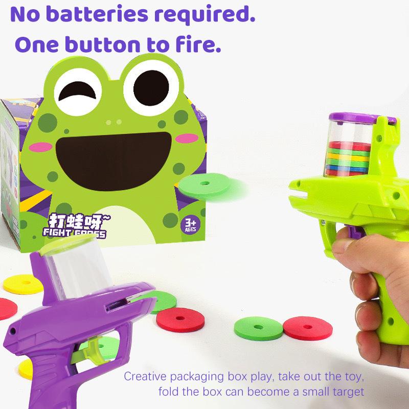 Children Carrot Saucer Gun Flying Saucer Guns Kids Fun Toys EVA Soft Bullets Toy Gun Pistol Toy Kids Outdoor Battle Sport Toys