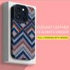 Vertical Grain Leather Fashion Soft Silicone Phone Case Back Cover with Camera Lens Full Protection for iPhone