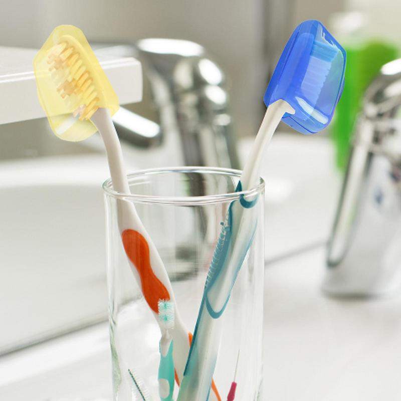 5x Plastic Toothbrush Caps Dustproof Head Covers For Tooth Brush Electric Toothbrush Head Protection For Traveling School Church