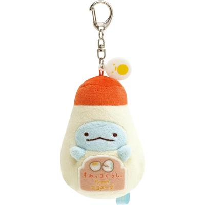 San-X Sumikko Gurashi "Sumikko Market" Подвесная мягкая игрушка Ящерица (Майонез) MO66701 Размер: В9 x Ш6 x Г5см