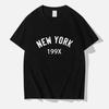Нью-Йорк 199X индивидуальная футболка с надписью Мужская модная брендовая повседневная удобная футболка с коротким рукавом спортивные летние футболки