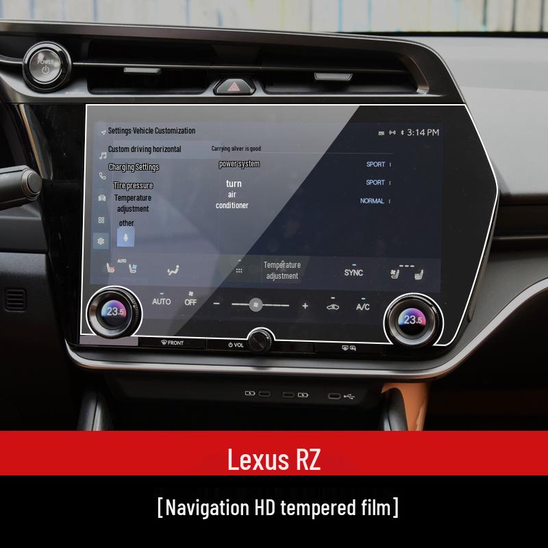 Подходит для 23 моделей Lexus RX350h: Закаленное стекло для дисплея переключения передач и навигации центральной консоли.