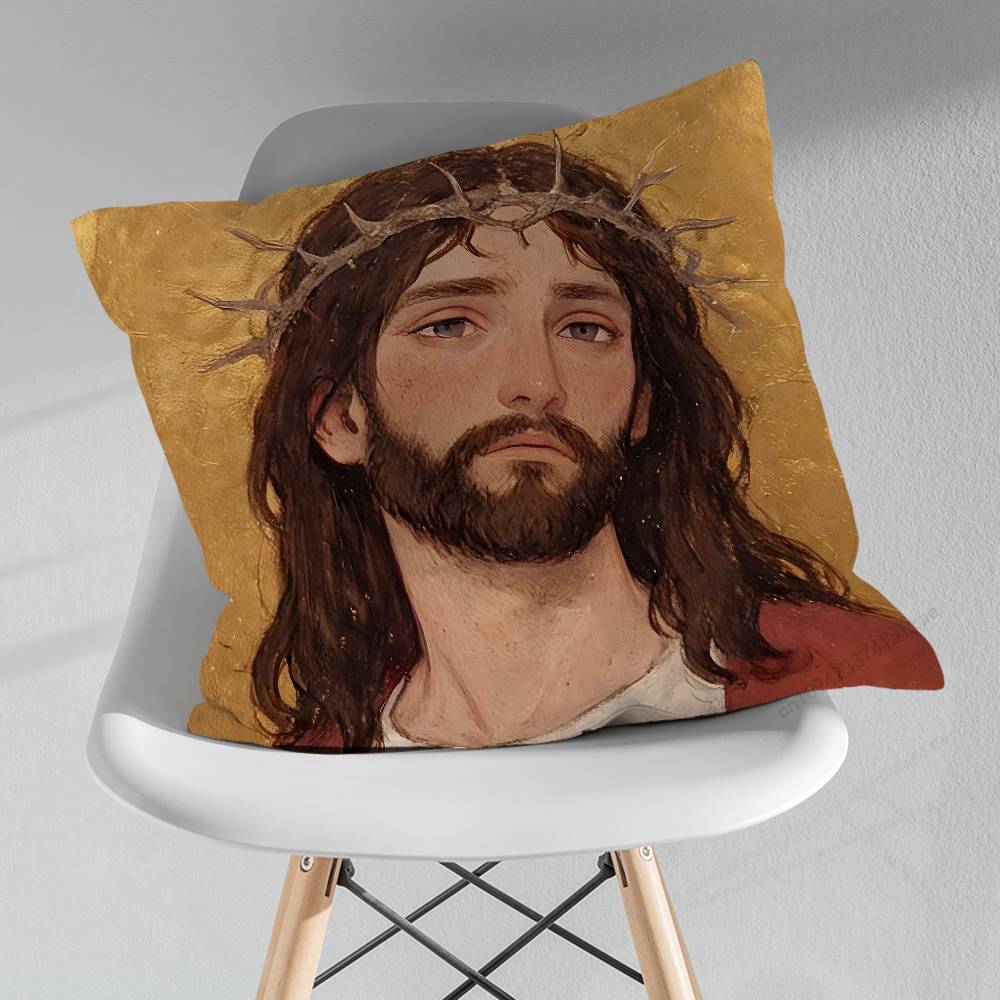 Bible Jesus Belief Various Sizes Square Pillow Case For Car Home Bedchamber Decor Birthday Gift