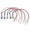 0.31" Led Metal Indicator Dash Light Lamp 12V Car Truck Red Green Blue