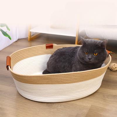 Гнездо для кошки из ротанга, летний коврик, спальный коврик на все времена года, летнее прохладное гнездо, гнездо для собаки, гнездо для питомца, товары для кошек