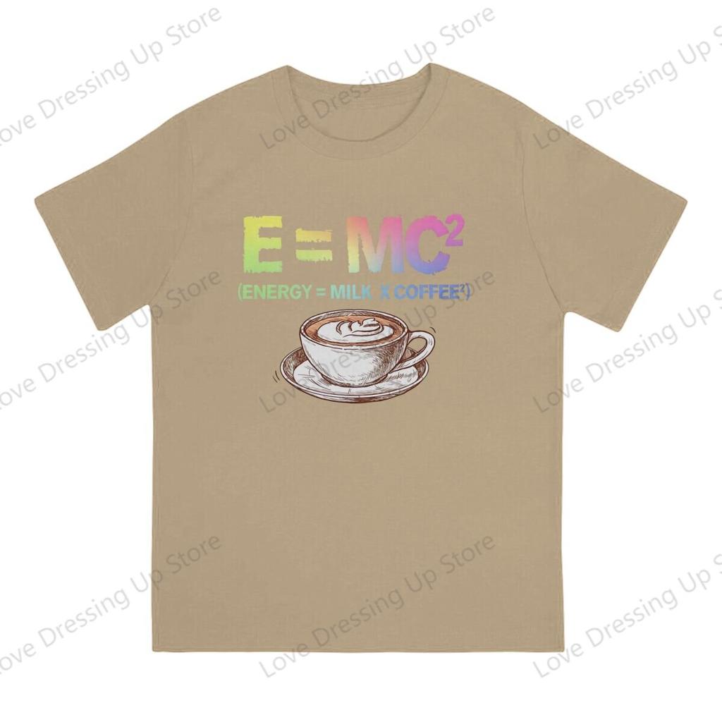 100pure Cotton Sport Unisex Tshirt Energy Equals Milk Times Square Coffee Short Sleeve Tshirts Street Short Sleeve Tee Funny Tops