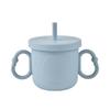 Double Handle Baby Training Cup Portable Toddlers Straw Water Bottle  Liquid Feed