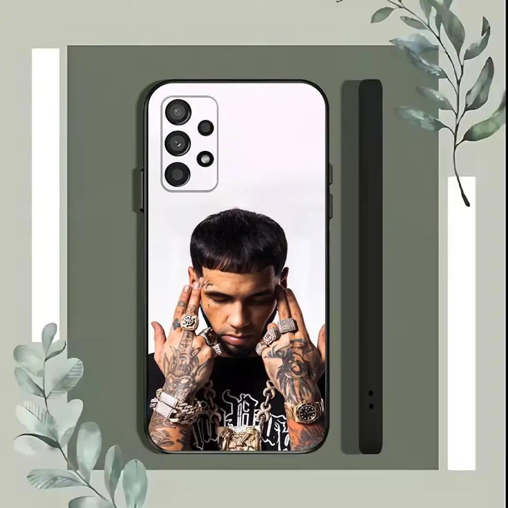 A-Anuel A-AA Рэпер Чехол для телефона для Samsung S25,S24,S21,S22,S23,S30,Ultra,S20,Plus,Fe,Lite,5G Черный чехол