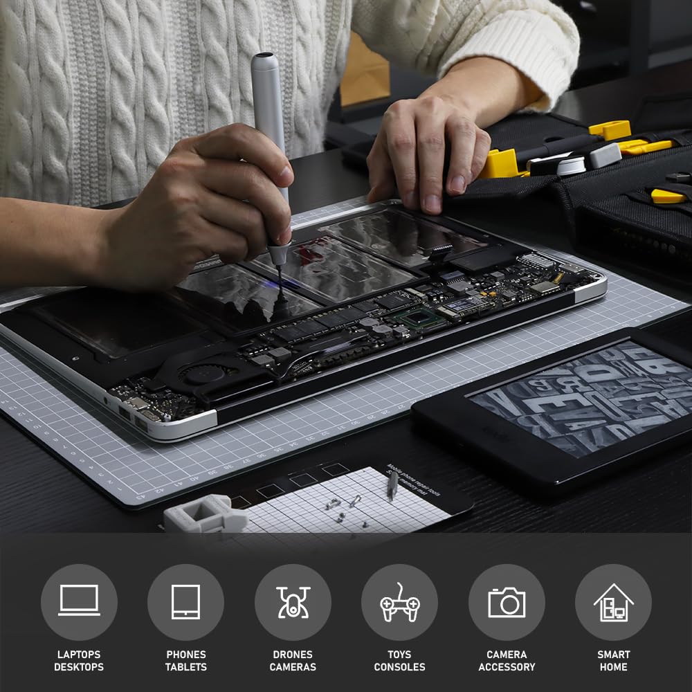 Набор прецизионных электрических отверток 148 в 1, беспроводной, с 120 стальными магнитными битами Phillips Torx S2, светодиодными инструментами для ремонта ПК и iPhone