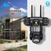 Уличная 4G WiFi камера безопасности - V380Pro, Удаленный мобильный мониторинг, Долгое время работы от аккумулятора
