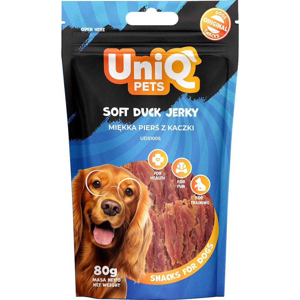 Dog Treats Soft Duck Breast Fillets (94%) Uniq Pets 80G
