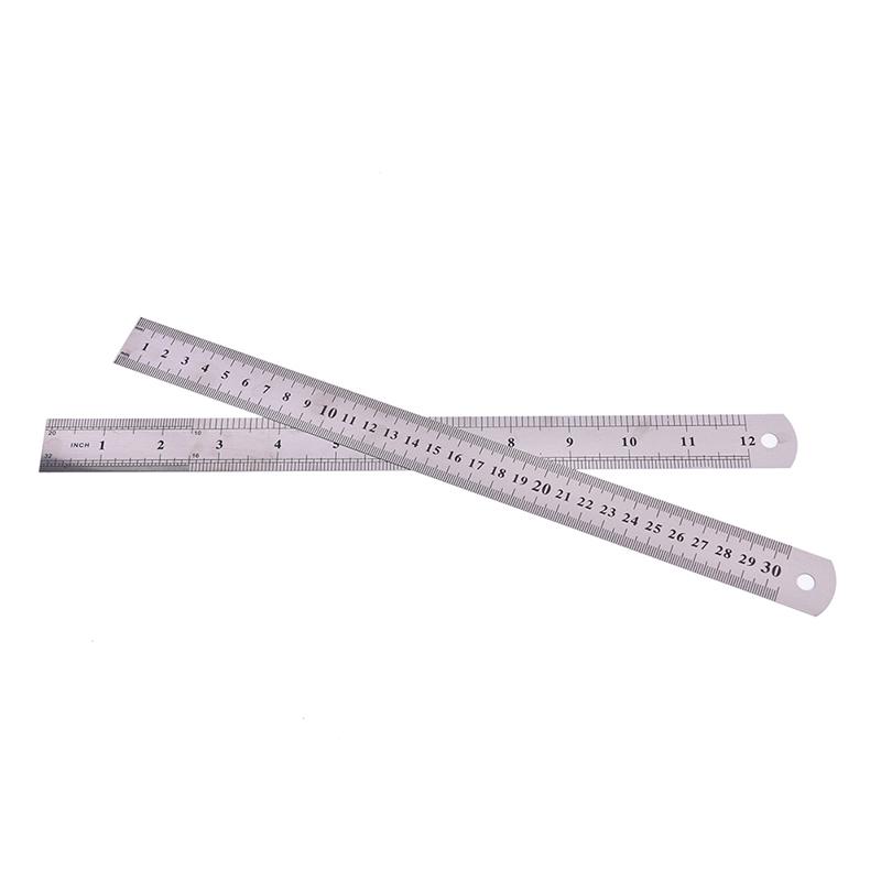 Metal Ruler Stainless Steel Straight Edge Drawing Cutting Non Skid Back