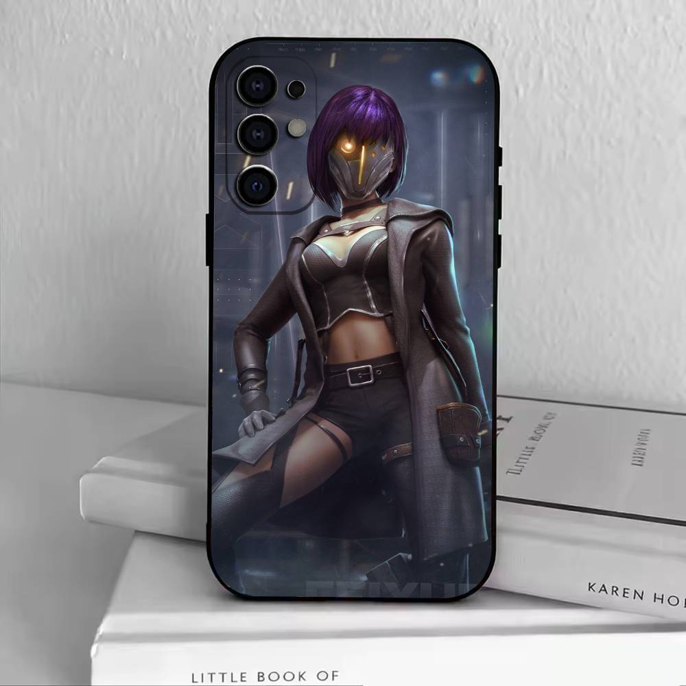 L-Ling Cage  Phone Case For Samsung S25,S24,S21,S22,S23,S30,Ultra,S20,Plus,Fe,Soft Silicone Black Cover