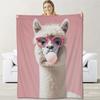 Close-up of colorful animals digital-printed polyester Bedroom velvet flannel soft sofa cover blanket Fleece sofa cover blankets