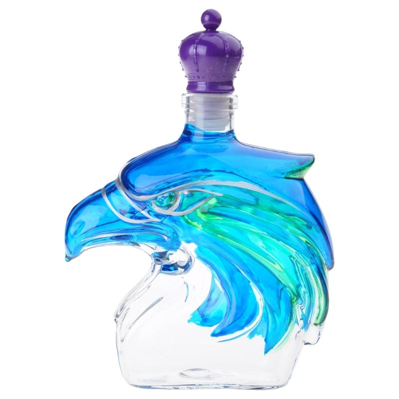 Многофункциональный диспенсер для напитков из хрустального стекла ручной работы, выполненный в форме художественного морского конька, идеально подходит для домашнего декора и пабов.