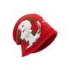 Vintage jacquard embroidery crimped knitted heap hat children's autumn and winter warm versatile face small wool bald hat
